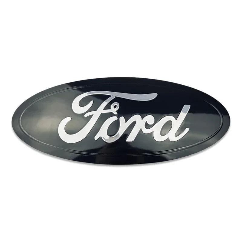 Car Sticker 2026 Ford 23.5cm Alloy Car Front Hood Emblem For Ford Explorer Edge Everest Ranger/T8 F150 After 2019 Transit Tourne