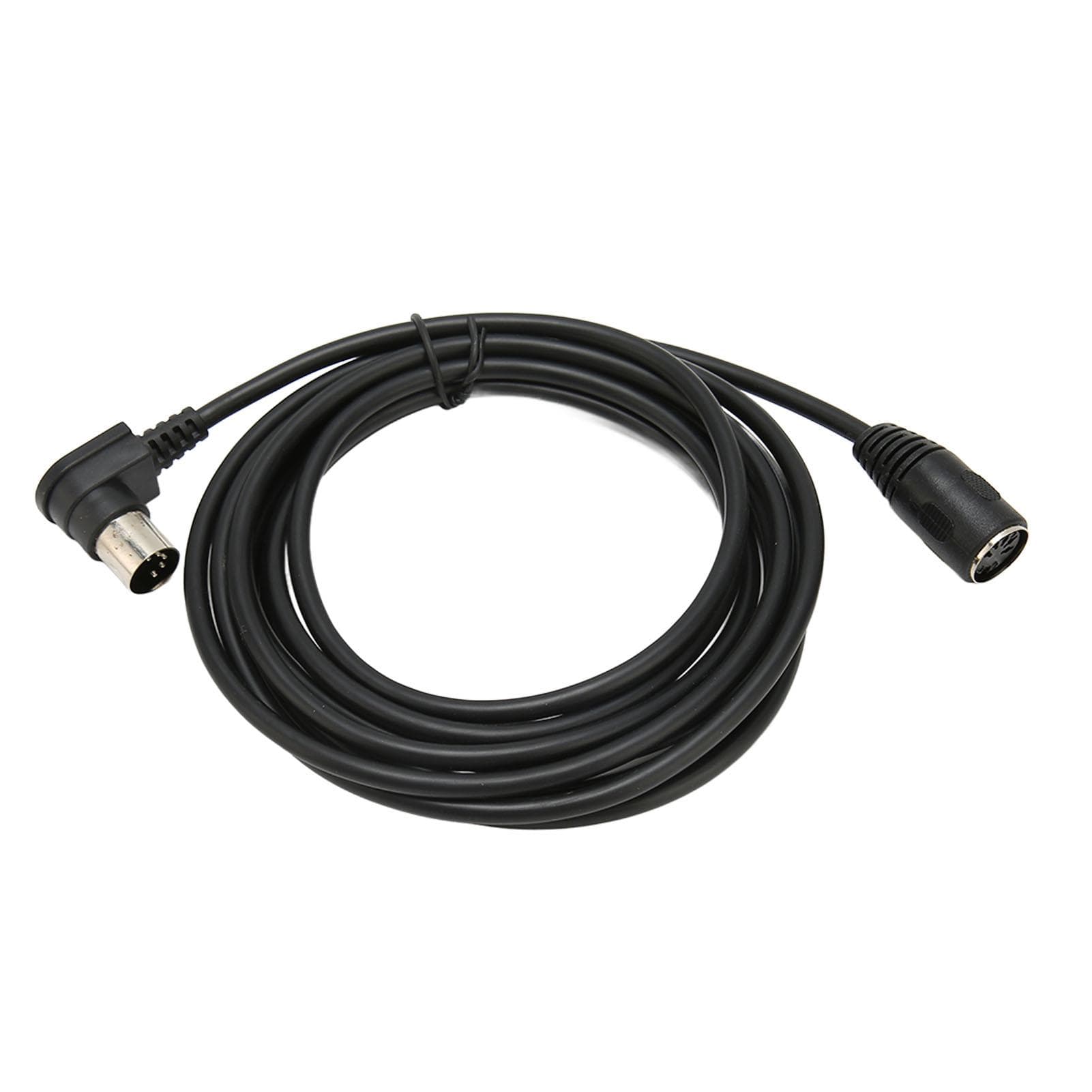 90 Degree MIDI Din Extension Cable 5 Pin DIN Male to Female Adapter Cable for MIDI Keyboard