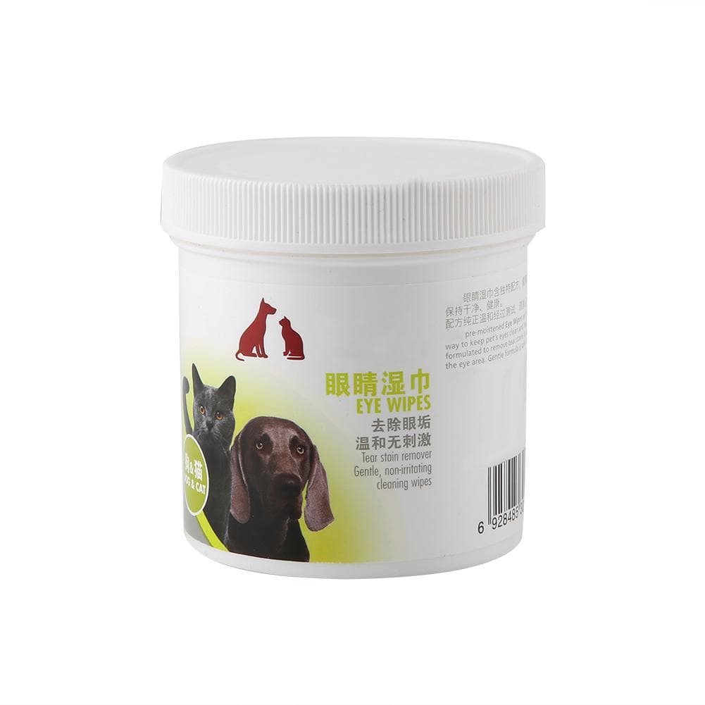 100pcs/box Portable Pet Ear Eye Cleaner Hygiene Gentle Tissue Wipes for Dogs Cats (Eye Wipes)