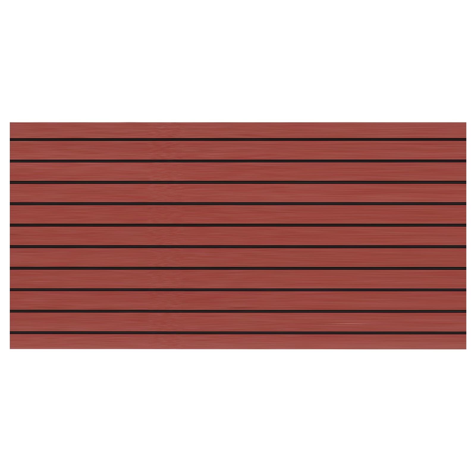 Boat Marine RV Flooring Mat EVA Foam AntiSlip Decking Sheet 240x60cm94.5x23.6in(Dark Brown Black )