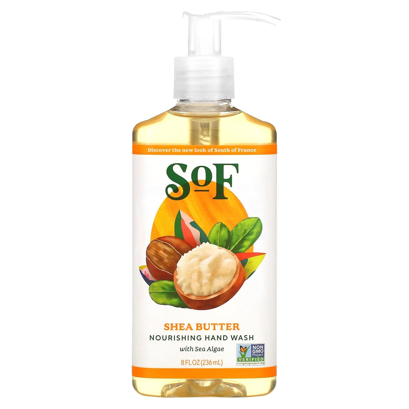 SoF, Hand Wash with Shea Butter and Soothing Aloe Vera, 8 oz (236 ml)