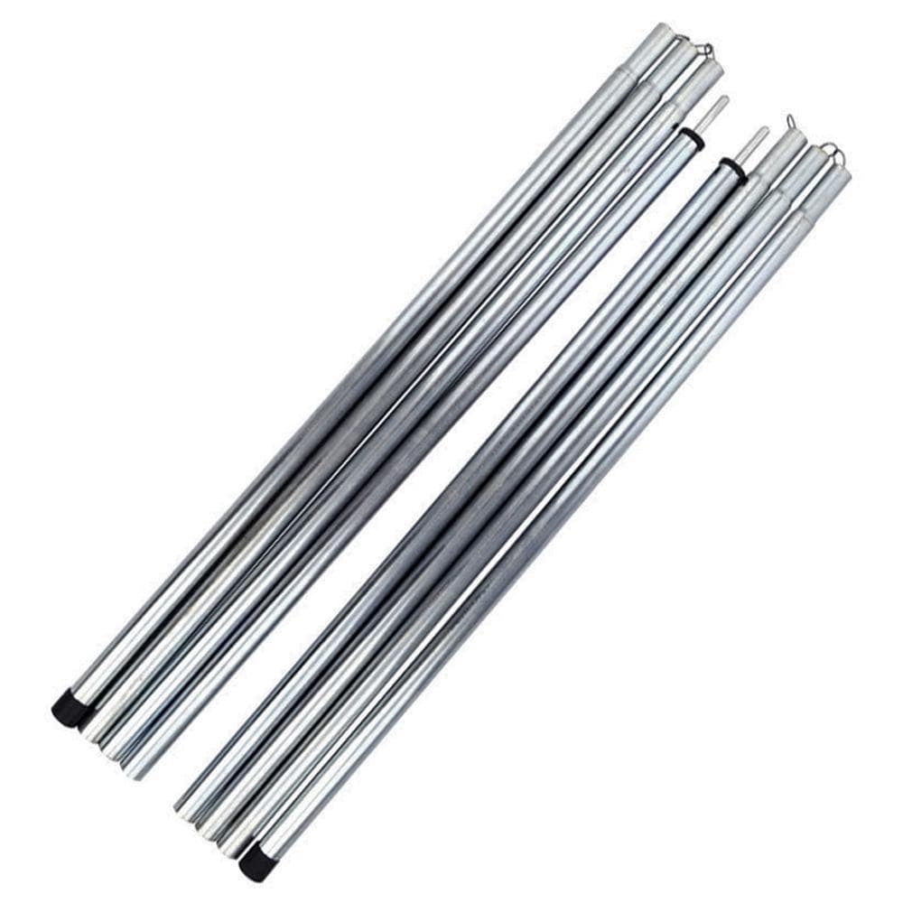 Outdoor Tent Canopy Tarp Poles Tent Canopy Support Rods Iron Canopy Awning Frame silver