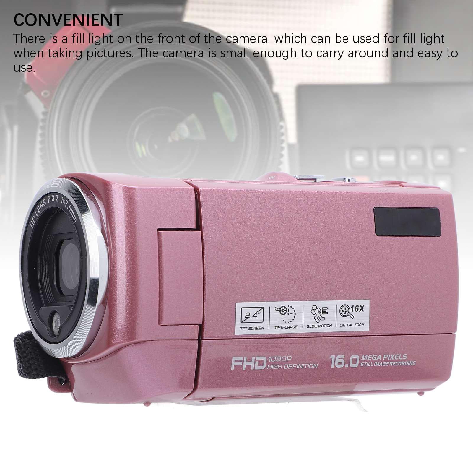 Digital Video Camera 2.4 Inch Screen 48MP 2K 16x Zoom Fill Light Anti Shake Loop Recording USB Port