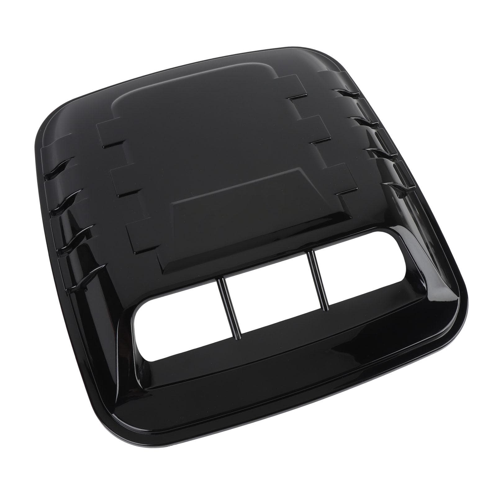 Car Hood Vent Cover Better Heat Dissipation Glossy Black 39cm X 37cm Universal Fit Bonnet Air
