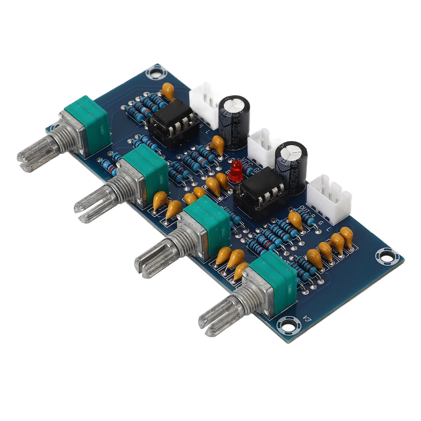 Preamp Tone Board Dual Channel High Mid Bass Adjustment Dual Core NE5532 Chip Volume Tone Control
