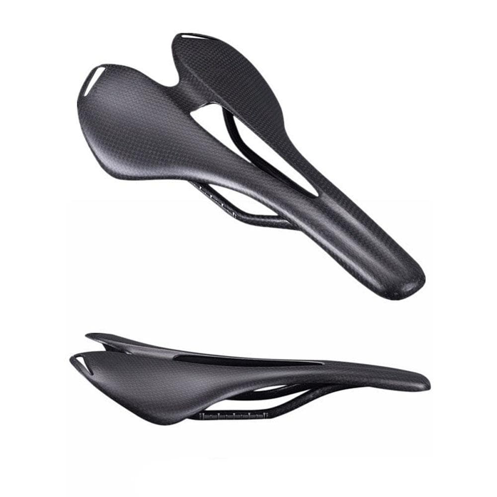 Bike Seat Lightweight Full Carbon Fiber Saddle Comfortable Bicycle Seat Cushion for MTB Mountain 3K Matte black