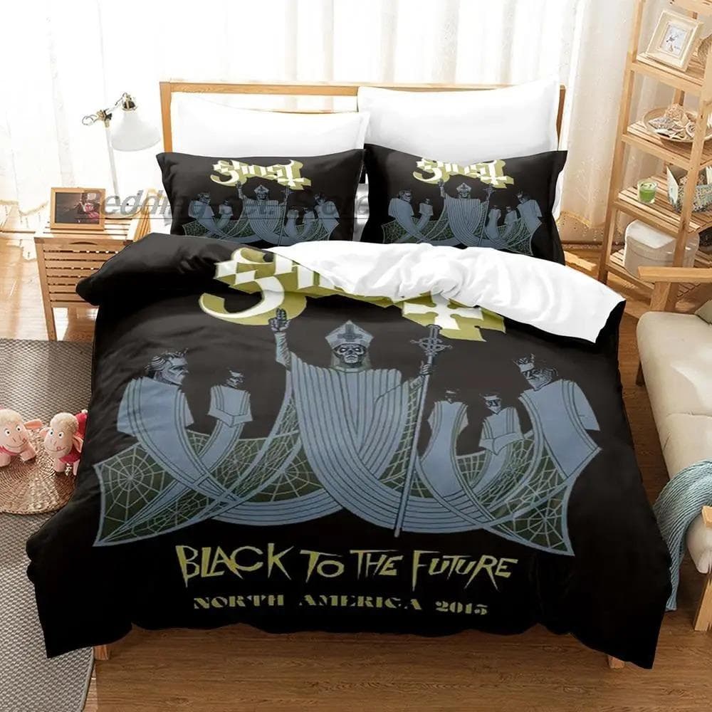 Ghost Rock Band Tank Bedding Set Single Twin Full Queen King Size Bed Set Aldult Kid Bedroom Duvetcover Sets 3D Print 70x133cm 2pcs