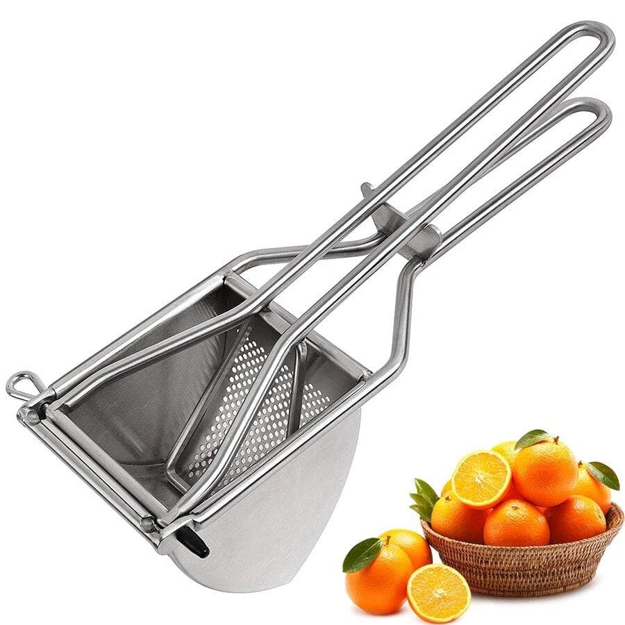 Potato Ricer Heavy Duty Stainless Steel Potato Masher and Ricer Kitchen Tool, Press and Mash For Perfect Mashed Potatoes silver