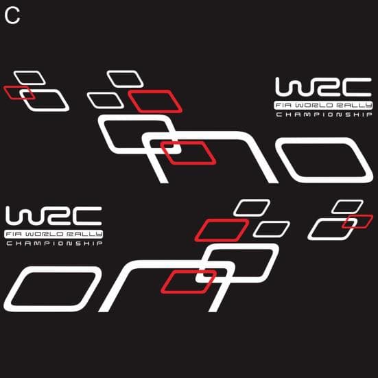 Creative Car Sticker Geometric Figure Waterproof Wear-resistant C