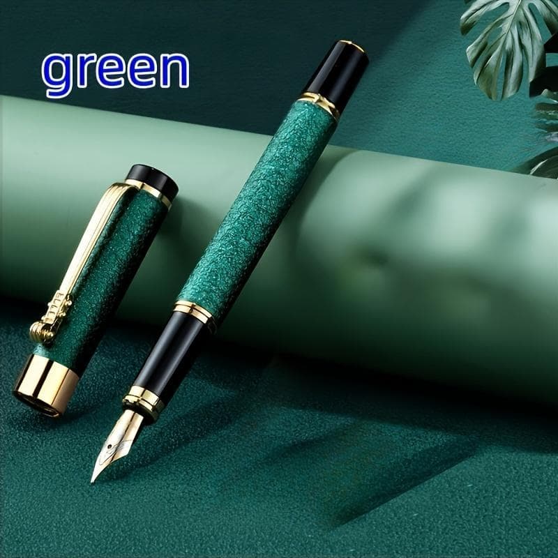 Luxury high-quality metal fountain pen, suitable for smooth writing in calligraphy and business use