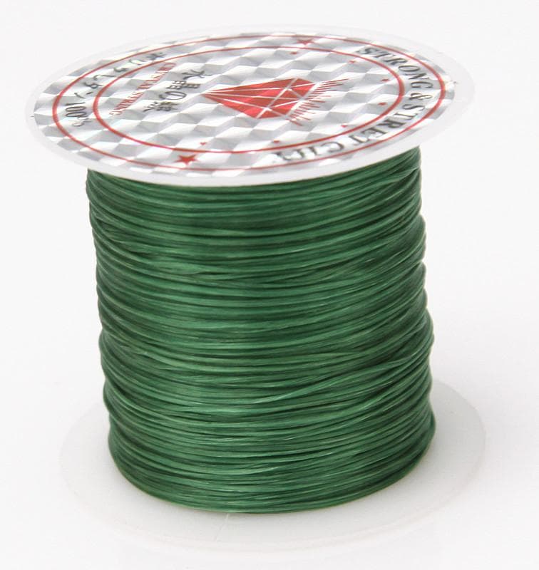 50M Stretchy Elastic Beading Thread Cord String For DIY Bracelet Jewelry Making green