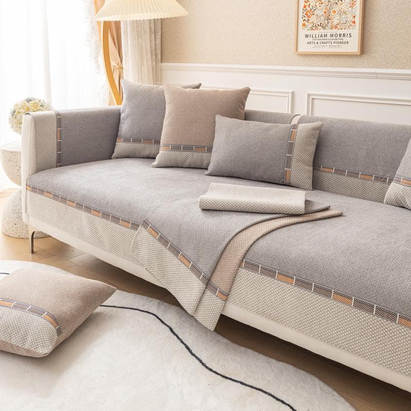 Luxury Pineapple Grain Sofa Covers Non Slip L Shape Universal Sofa Towel Chaise Cover Lounge Couch Cover Protectors Home Decor 70x70cm 1pcs
