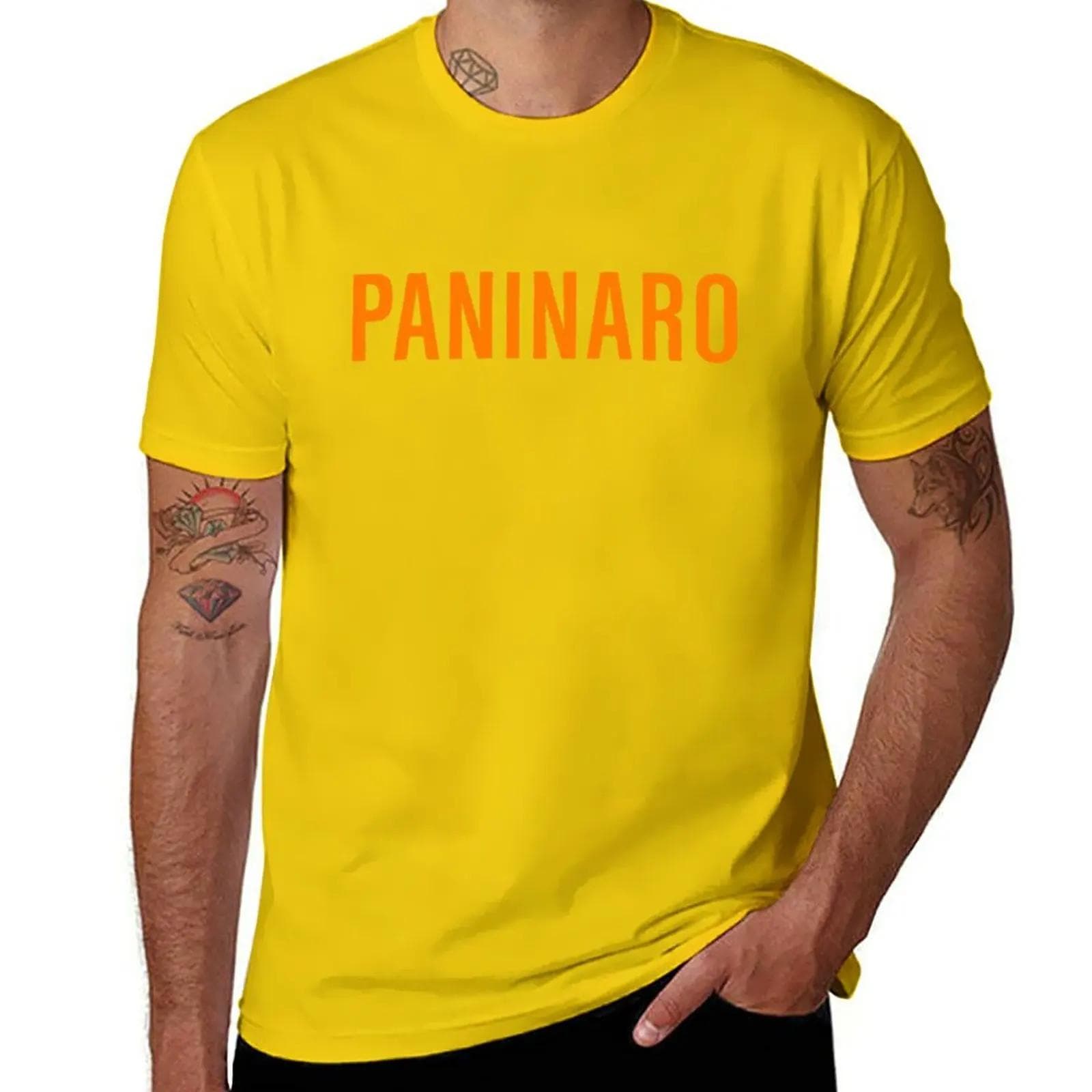 Paninaro (orange) T-Shirt tees sublime blacks Men's t-shirt L yellow
