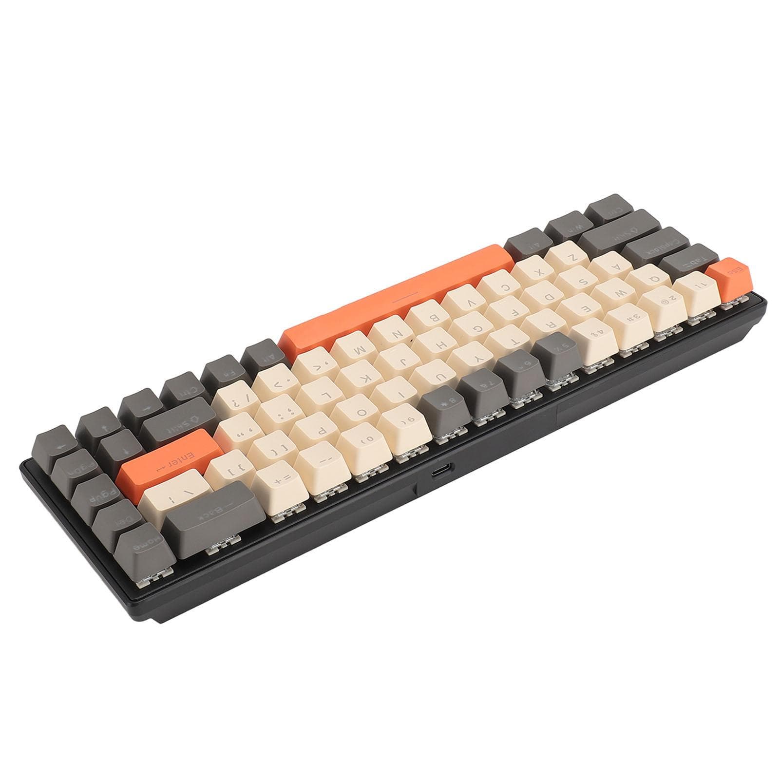 68 Key Mechanical Keyboard Professional Blue Switch 3 Colors Mechanical Gaming Wired Keyboard for