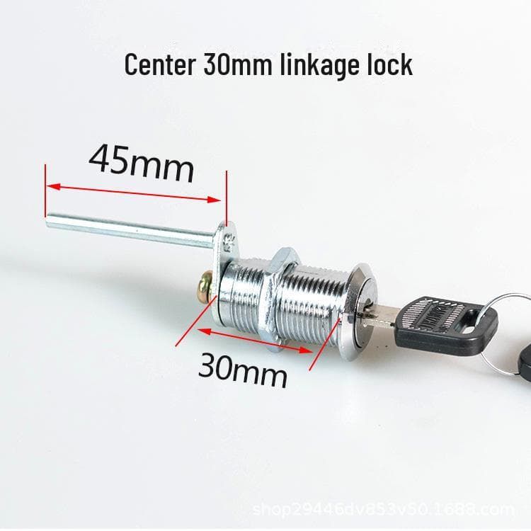 Three-Link Metal Cabinet Lock for File Drawer