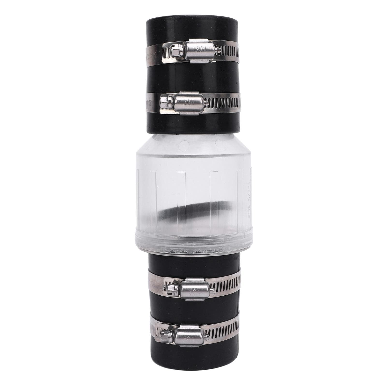 Sump Pump Check Valve Spring Loaded Flapper Quiet Transparent Sewage Pump Check Valve for 112