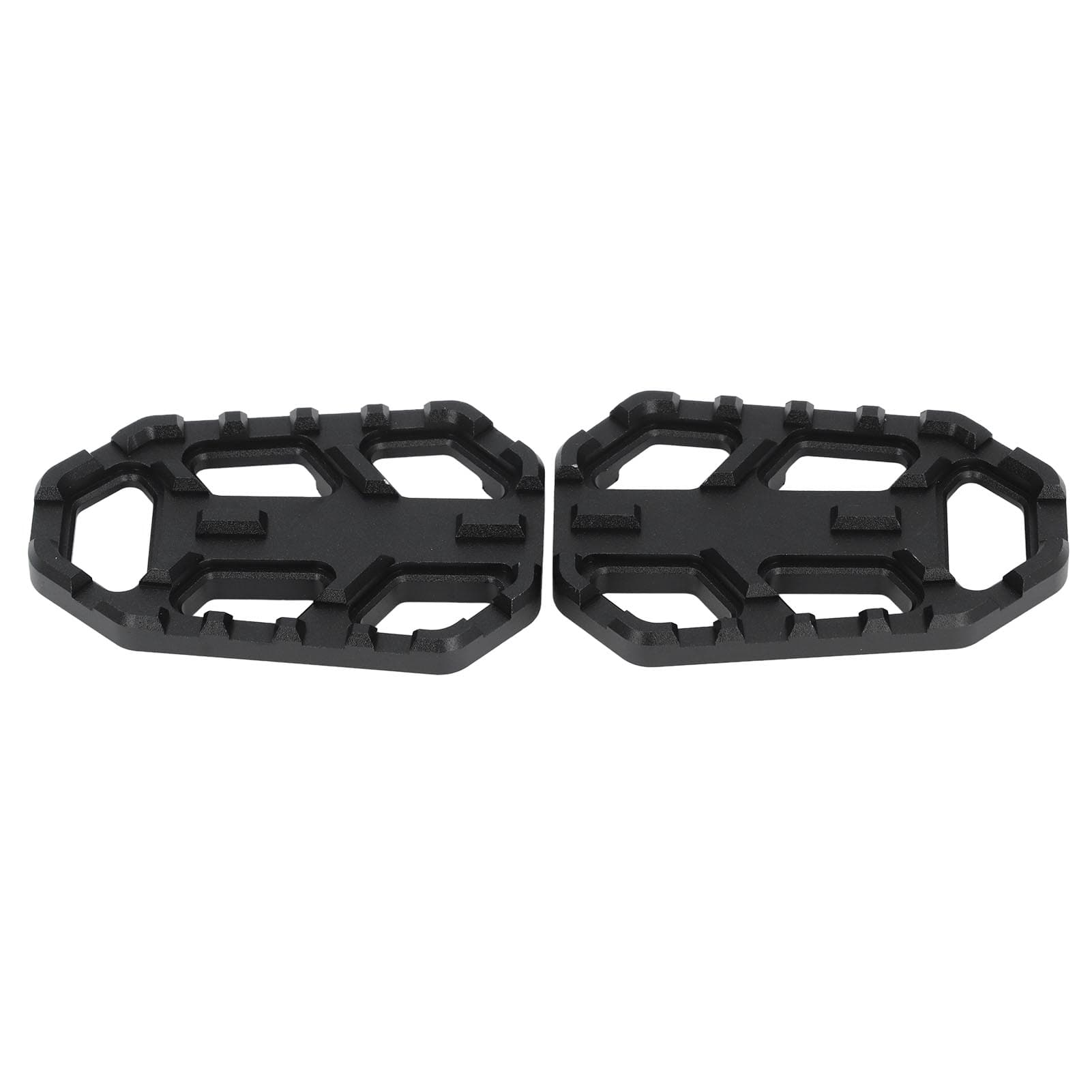 1 Pair Motorcycle Foot Pegs Anti Slip CNC Aluminum Alloy Motorbike Footrest for Versys X300 650 black