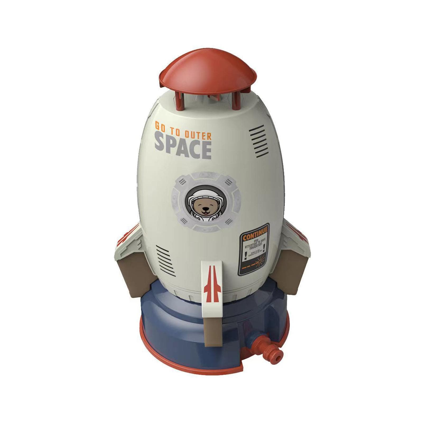 Rocket Launcher Toys Outdoor Rocket Water Pressure Lift Sprinkler Toy Fun Interaction In Garden white