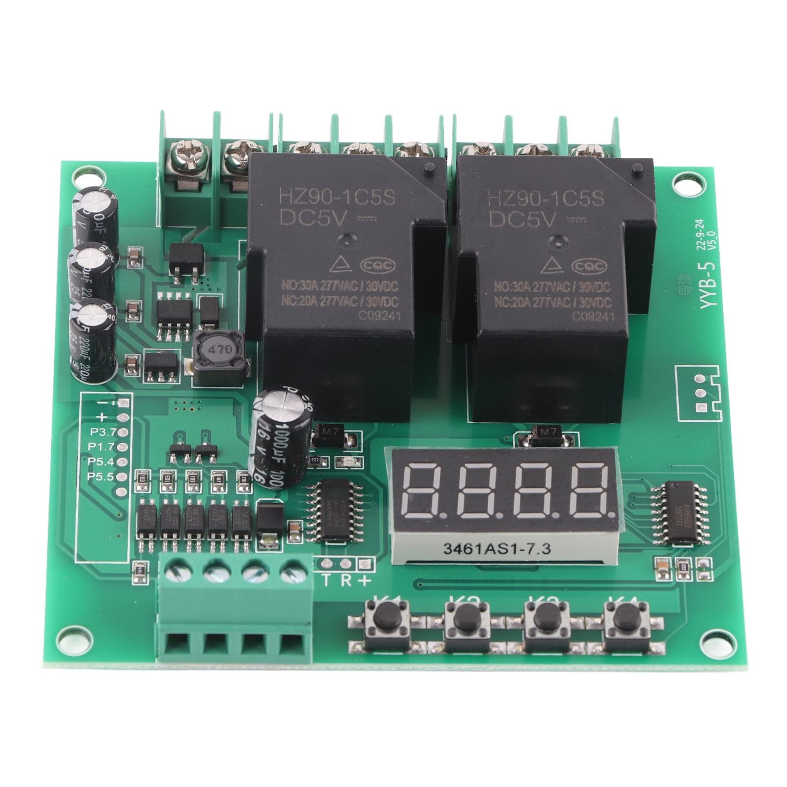 YYB?5 12v 24v Motor Forward Reverse Control Board Two Relay Delay Timing Cycle Module