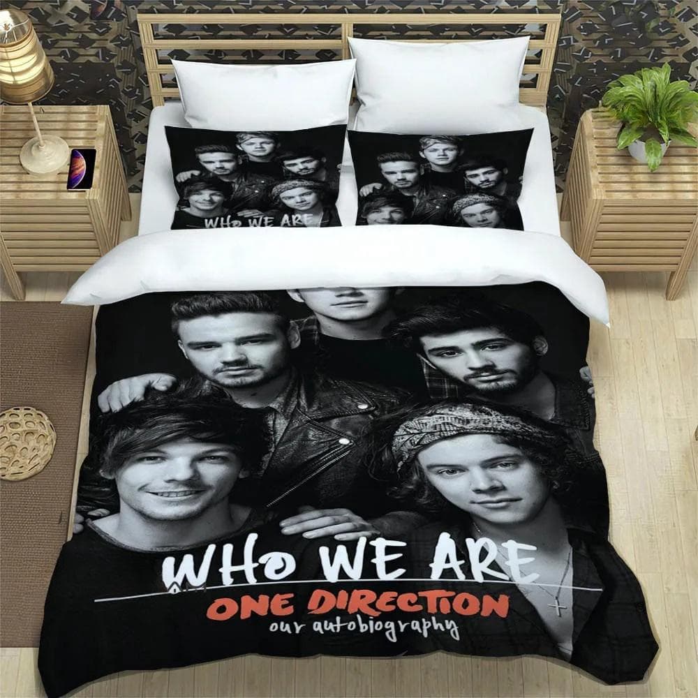 O-ONE Music Band Direction Bedding Set Single Twin Full Queen King Size Bed Set Adult Kid Bedroom Duvet cover Set Home Textile EU Twin 135x200cm