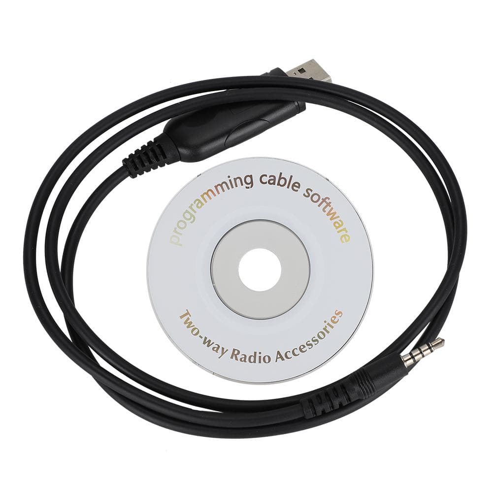 HT1000 USB Programming Cable Data Line for BAOFENG UV3R Walkie Talkie Two Way Radio white