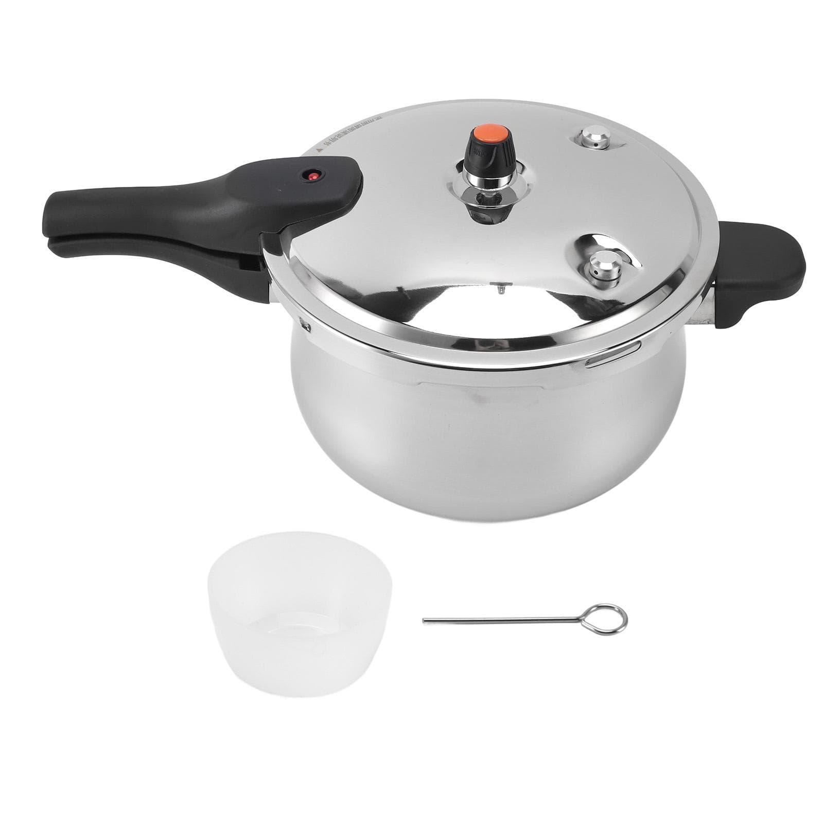 Pressure Cooker Stainless Steel 80KPA Explosion Proof Pressure Cooker with Pressure Limit Valve for 24cm / 9.4in