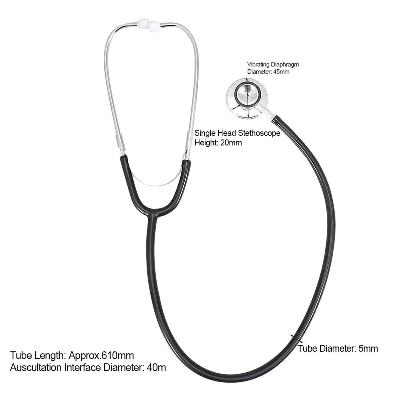 Multifunctional Double Head Stethoscope Dual Head Estetoscopio Medical Health Care Tool Yellow black