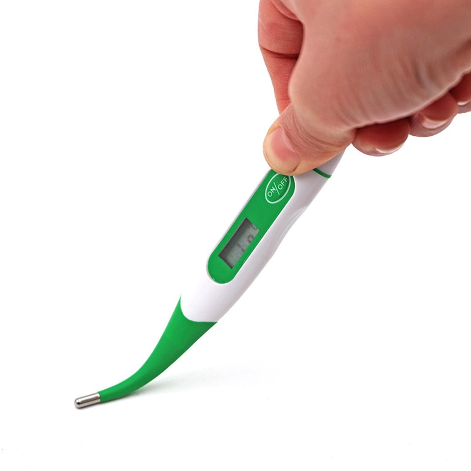 Animal Thermometer Digital LED Display Thermometer Fast Reading Accurate Waterproof Pet Digital green