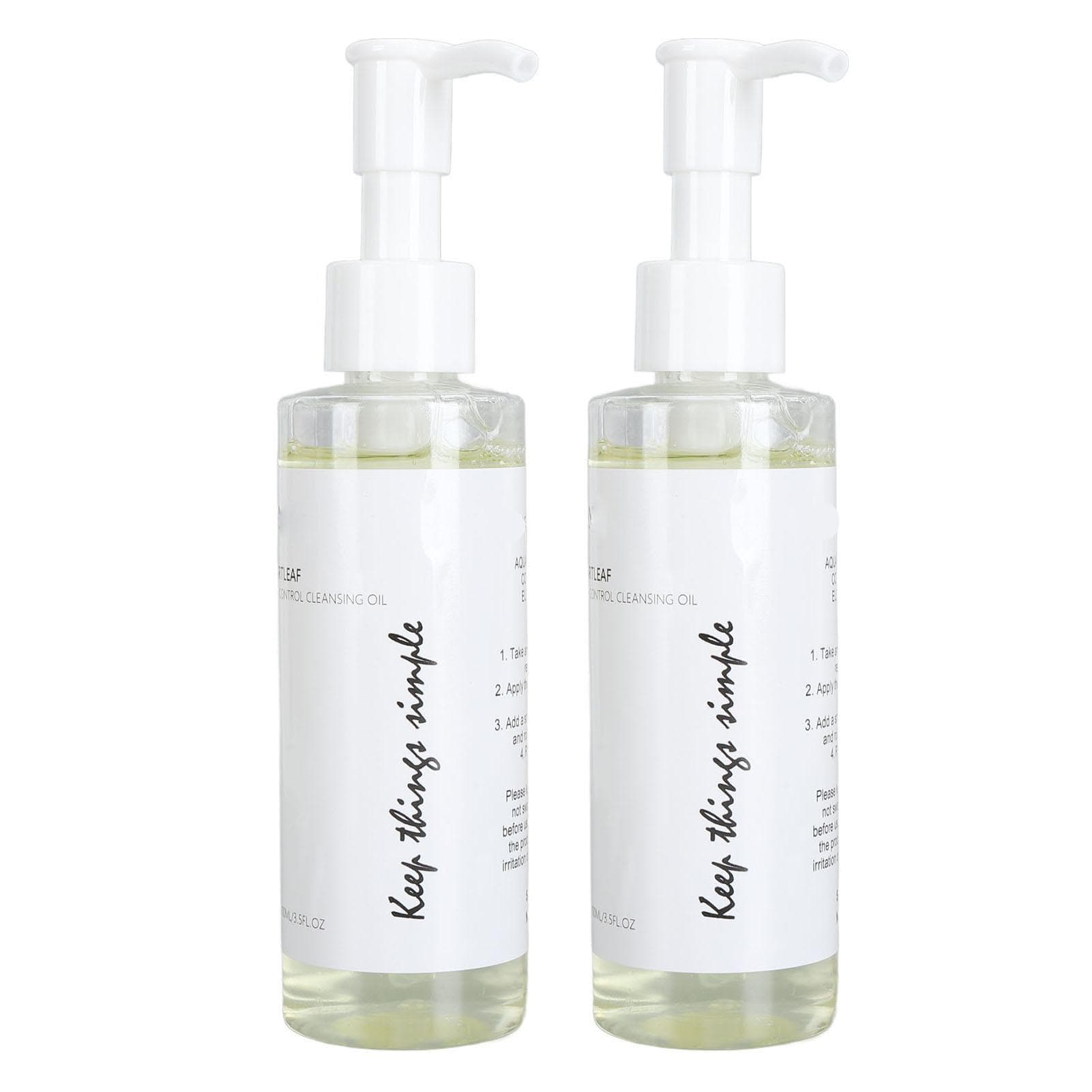 2pcs 100ml Makeup Remover Oil Mild Pore Shrinking Facial Cleansing Oil for All Skin Types