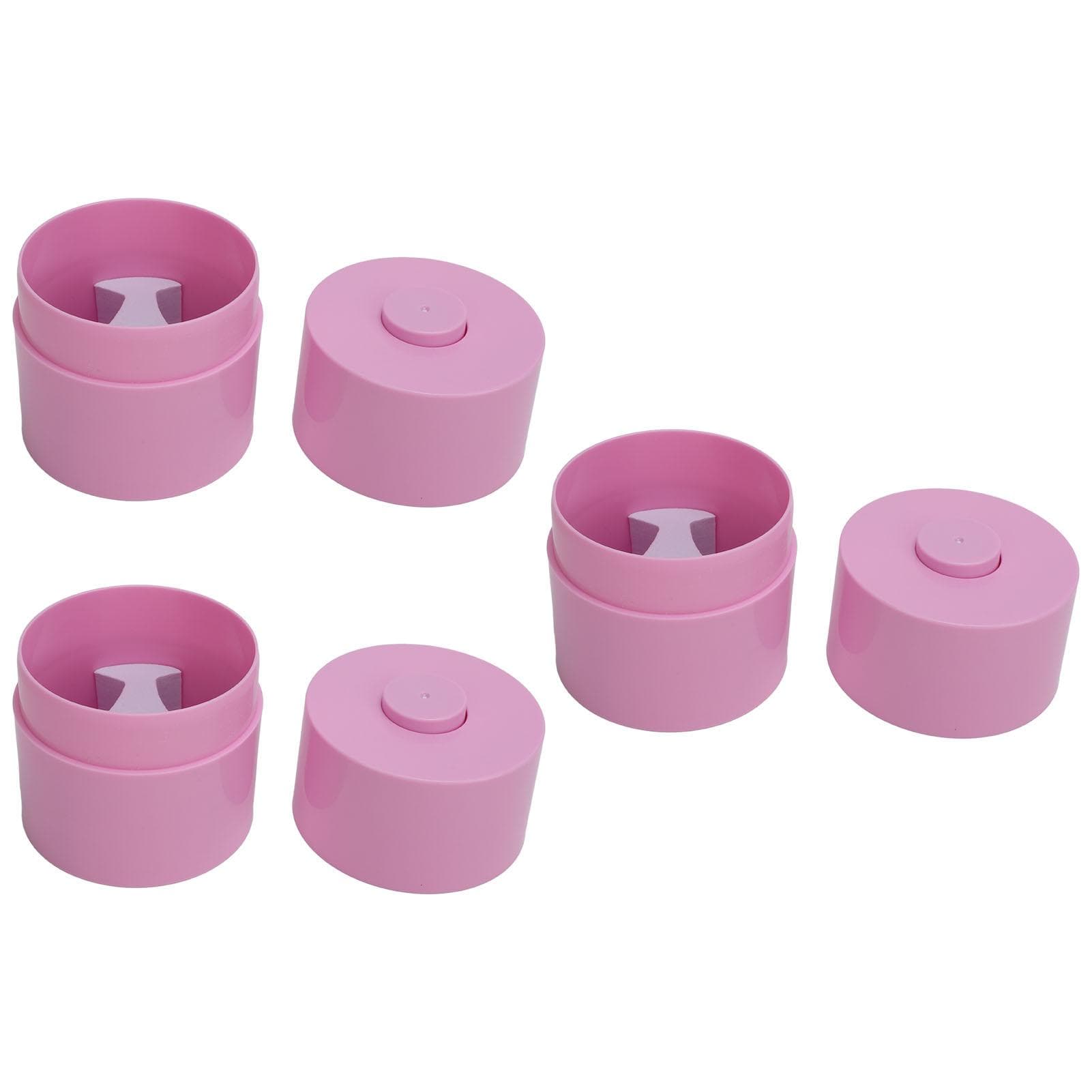 3pcs 200ML Eyelash Glue Storage Tank Leak Proof 3 Bottles Capacity Adhesive Jar Holder Glue pink