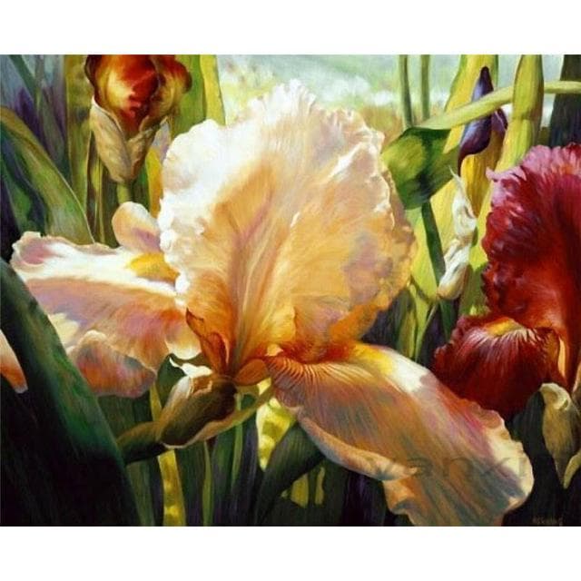 Diamond Mosaic Flowers Wall Decor 5d Diamond Painting Fruit Cross Stitch Handmade Picture 20X30CM