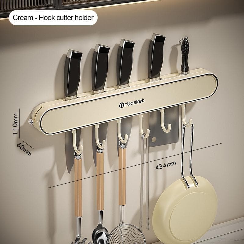 Kitchen Storage Shelf Wall Mounted Non Perforated Suction Cup Multifunctional Shelf Home Storage Supplies M&1-tier