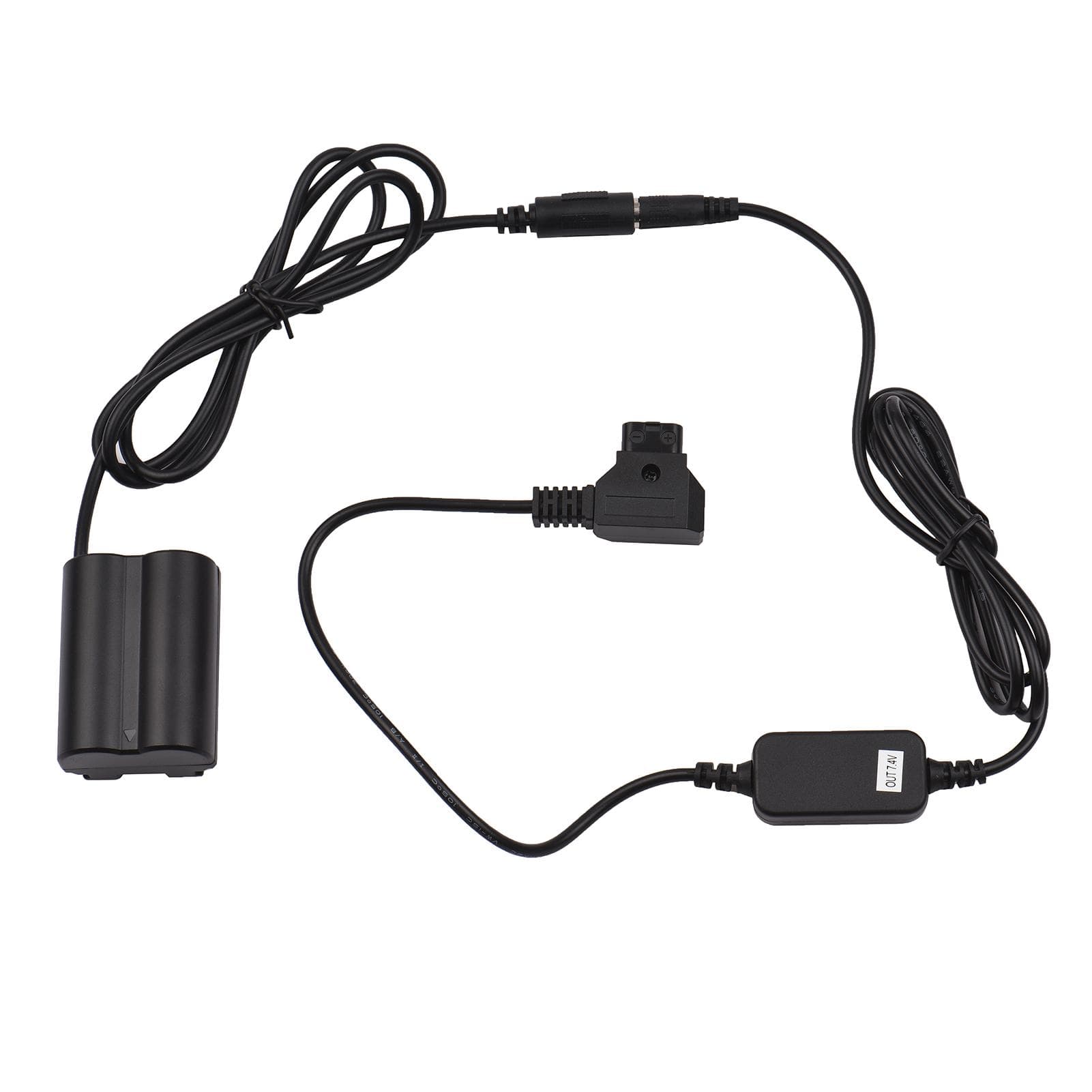V-Mount D-TAP Power Adapter Cable to CP-W235 Dummy Battery DC Coupler Charger Replacement for black