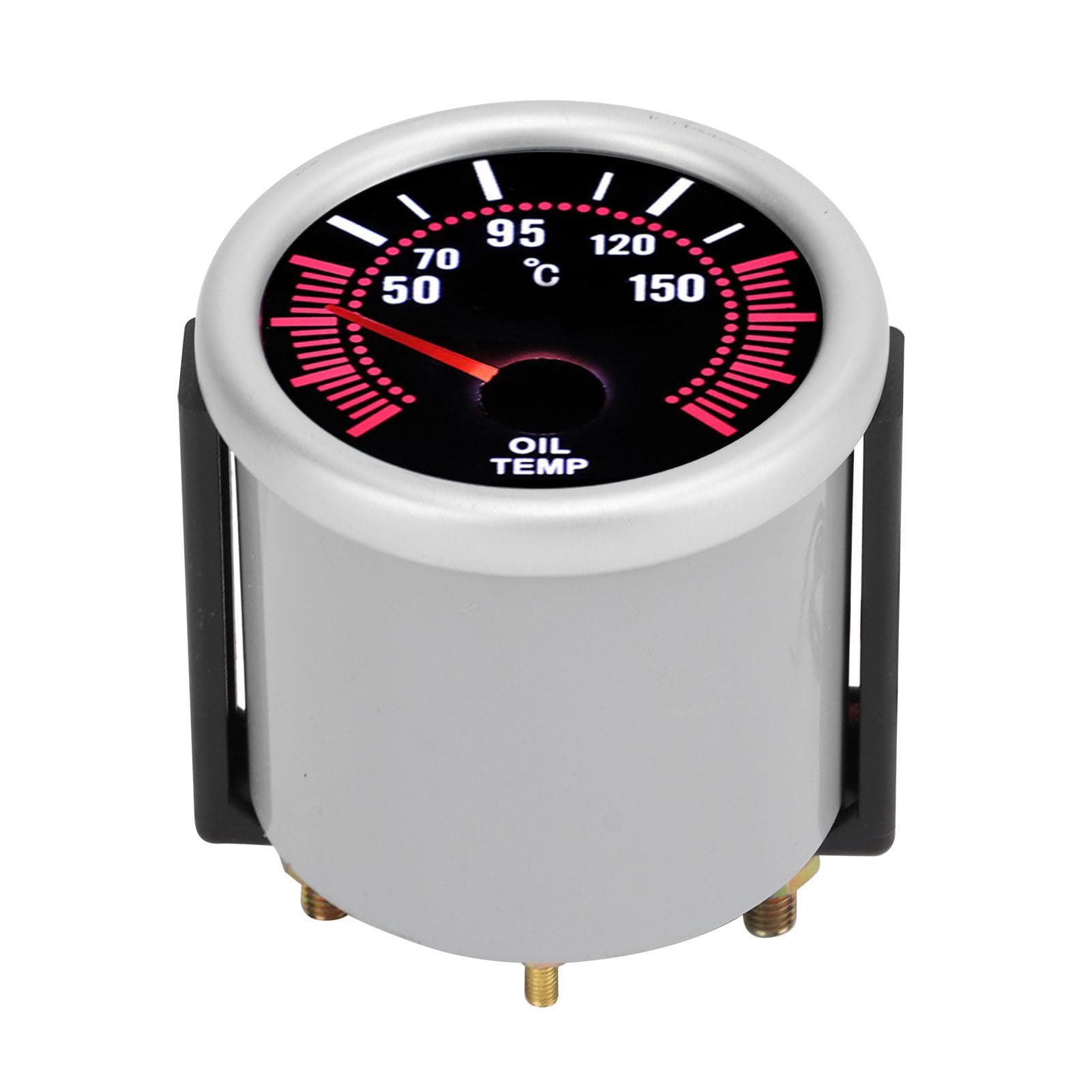 52mm2in Car Oil Temperature Gauge with White Light Universal Automobile Accessory 12V