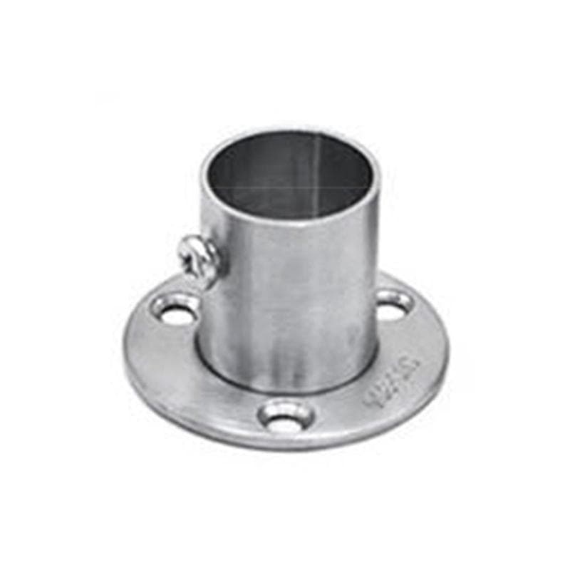 Stainless Steel Closet Rod Flange Holder Shower Curtain Socket Bracket Support for Pipe (16mm/19mm/22mm/25mm/32mm) 16