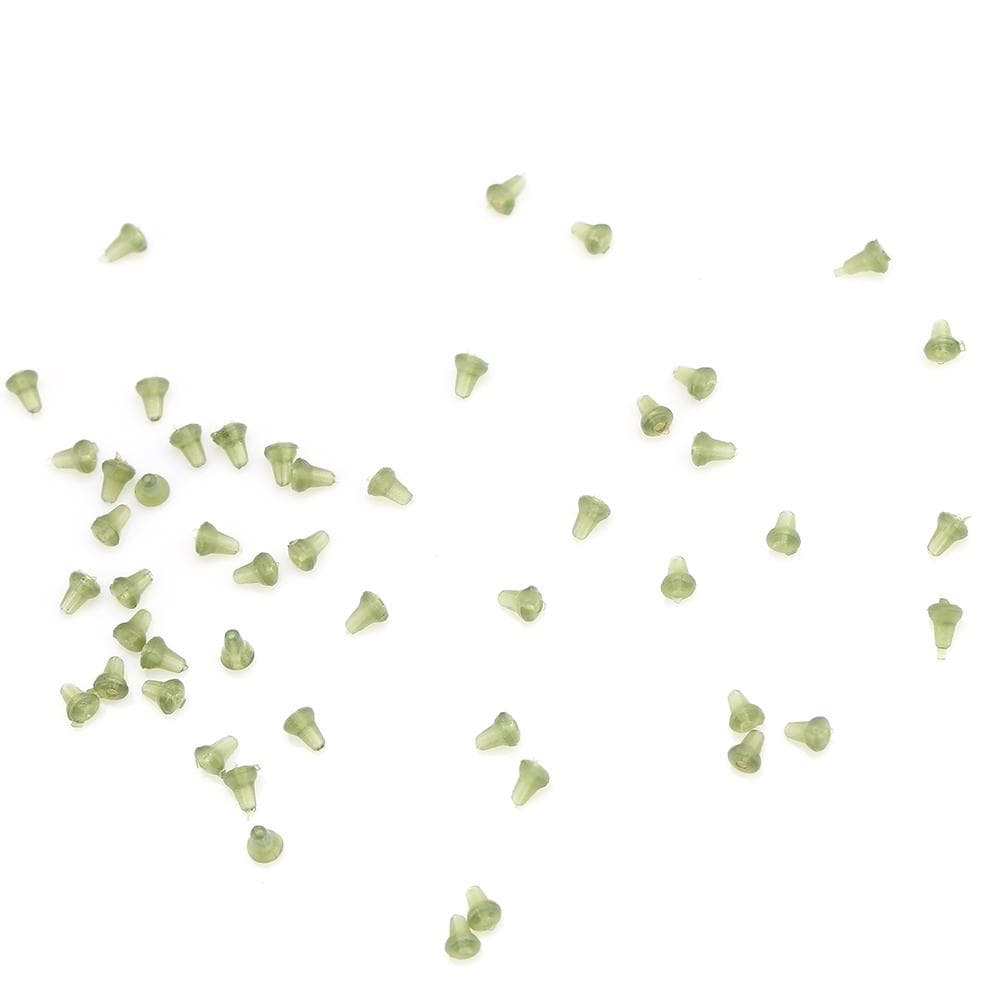 50pcs Plastic Carping Fishing Tackle Bait Stops Fishing Tackle Accessories (green)