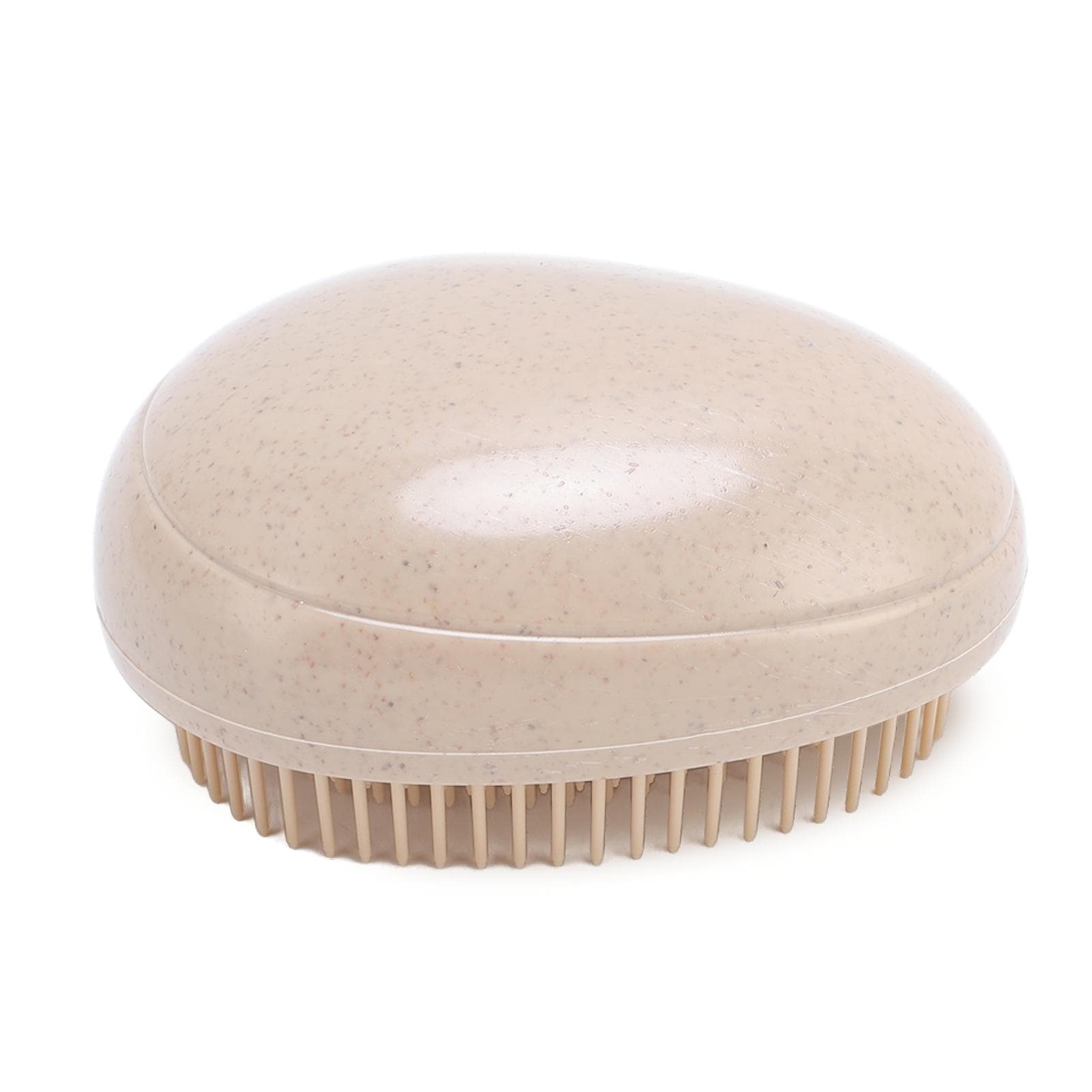 4PCS Egg Shape Hair Brush Plastic Knot Proof Multifunctional Massage Comb for Home and Office Gold yellow