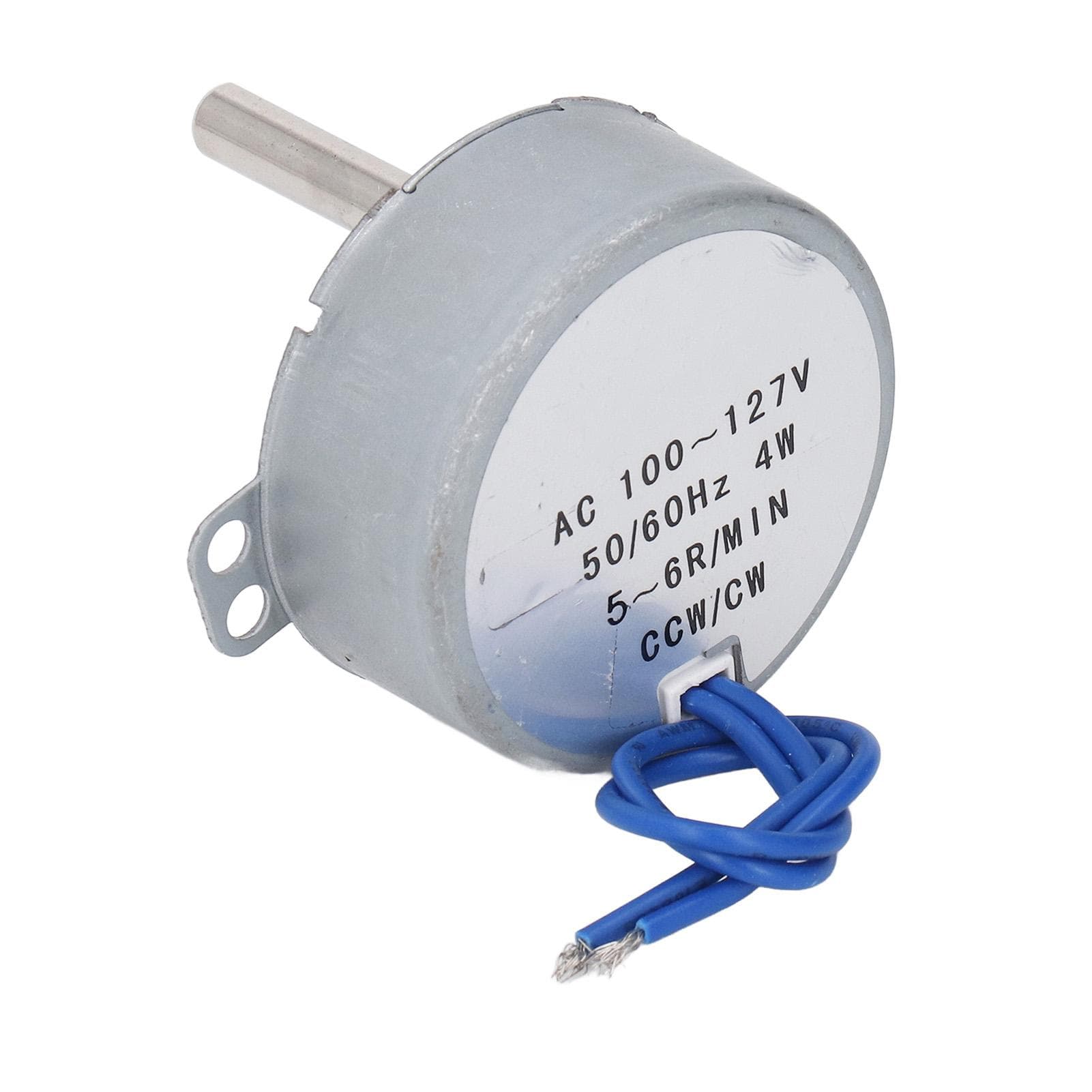 Synchronous Motor AC 100?127V 5?6RPM 4W CW CCW Synchron Motor 28mm Length 6.5mm Diameter Shaft