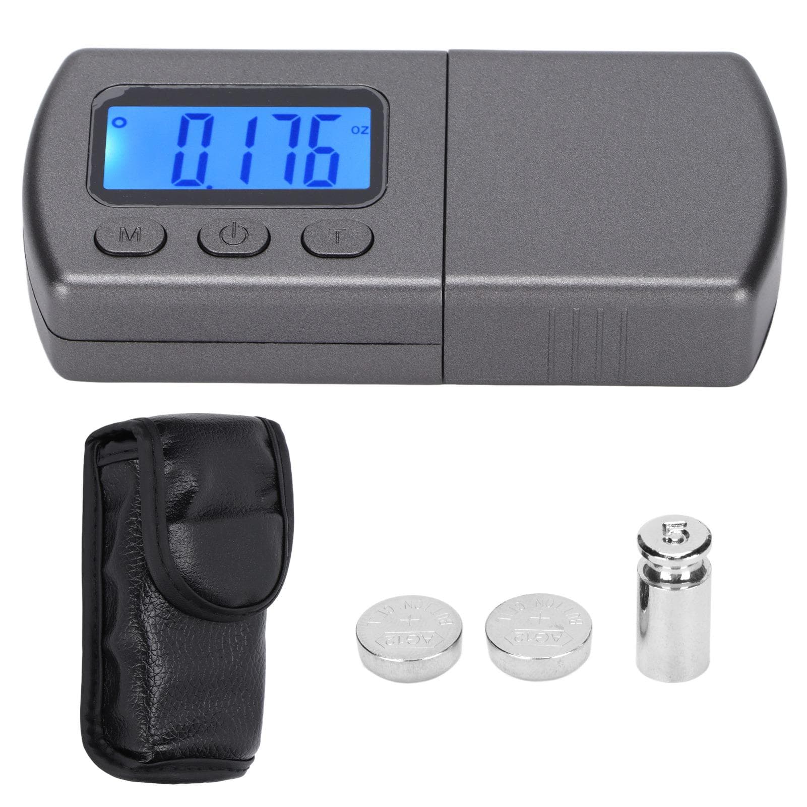 Turntable Stylus Force Scale Gauge Blue LCD Backlight Tracking Force Pressure Gauge for Tonearm