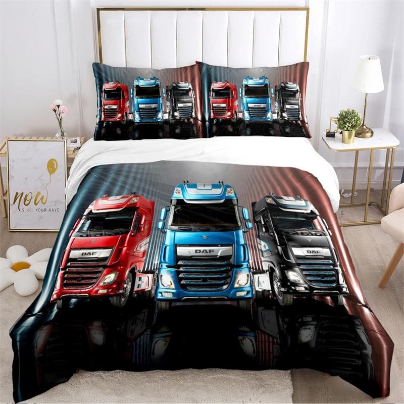 DAF Truck Casal Bedding Se Duvet Cover Set with Pillowcase Home Textile Twin Full Queen King Children's Gift 140X200cm-2pcs