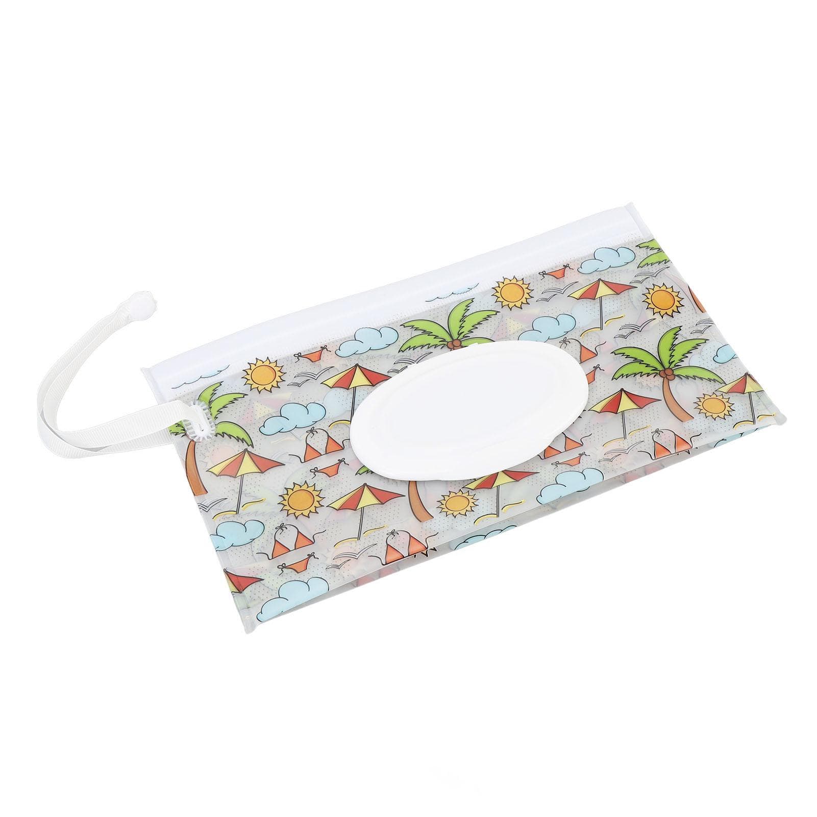 Wet Wipe Pouch Large Reusable Pull Out Type Flip Lid Refillable Portable Wipes Dispenser for Home