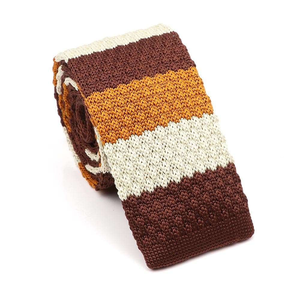 Men's, Solid Color, Knitted Tie, Leisure, Slim Neckties, Wedding, Business,