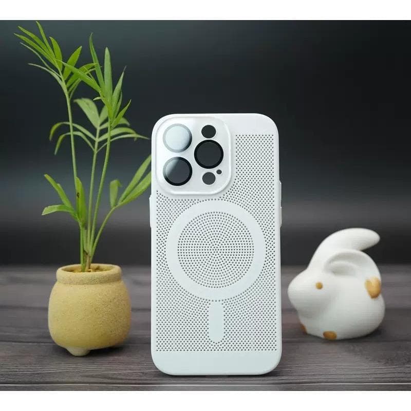 Suitable for IPhone15 Magnetic Phone Case, Breathable Heat Dissipation Net, Apple 14 Crystal Lens Film, 13 Full Cover Protective Case iPhone11pro