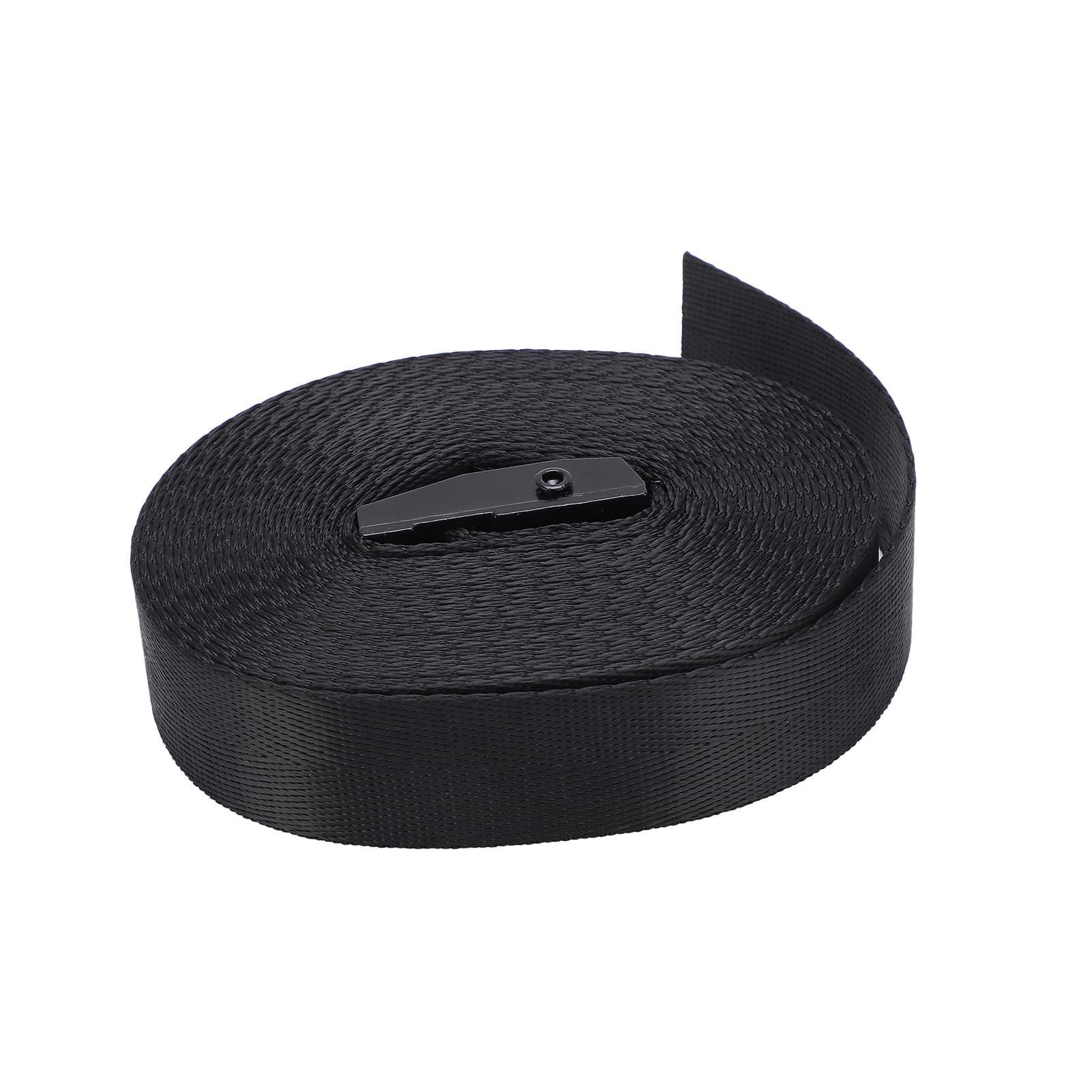 2pcs Tie Down Strap Black Zinc Alloy Press Buckle Bandage 25mm Binding Tightening Rope1 Meter