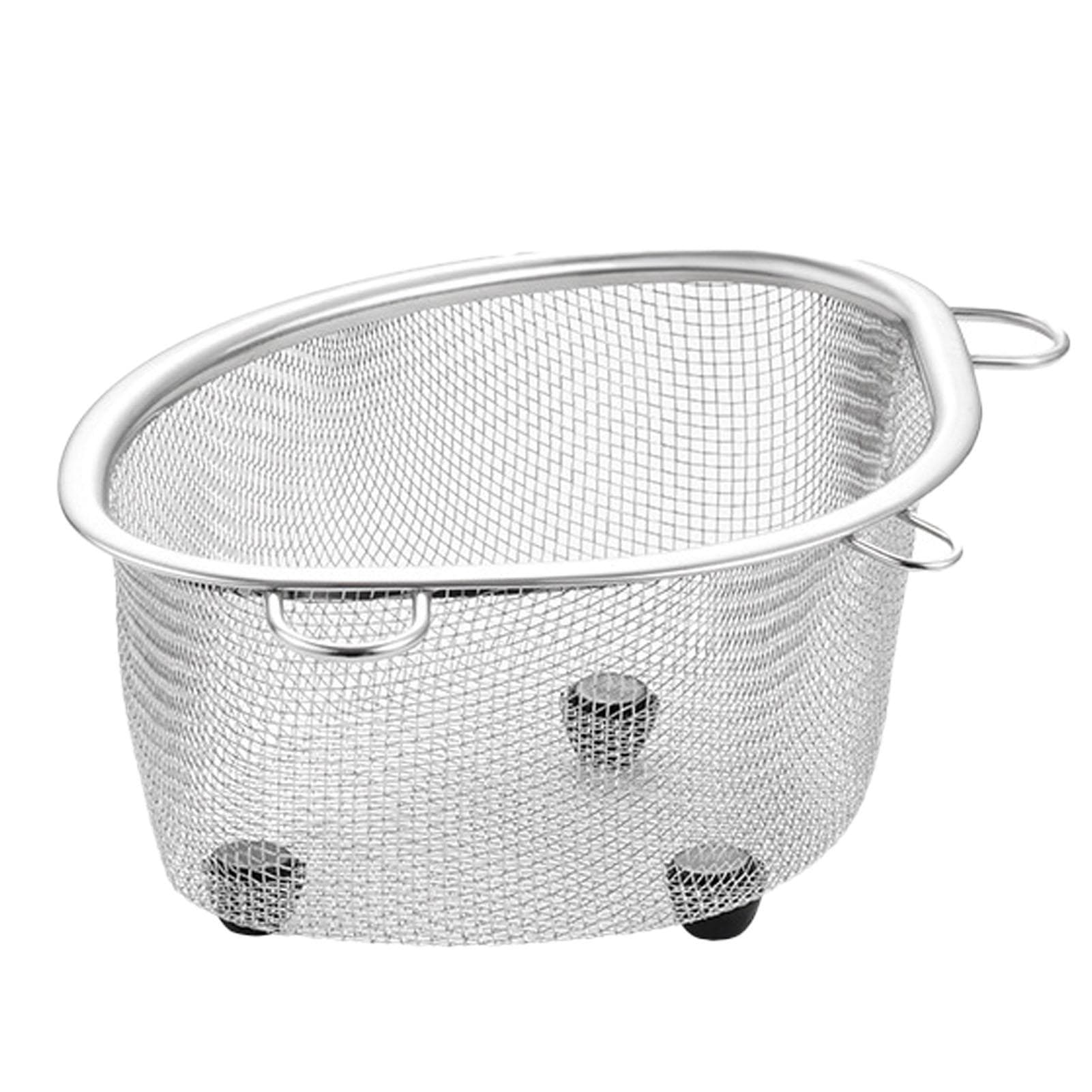 Triangle Sink Strainer Basket Stainless Steel Space Saving Corner Sink Drainer Basket for Kitchen