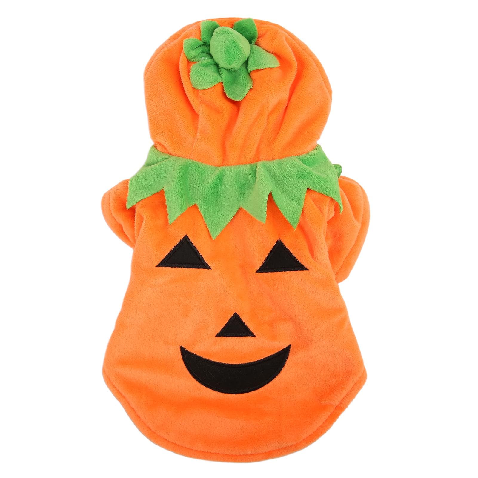 Halloween Pumpkin Dog Clothes Cute Warm Dog Costume for Medium Large Dogs Autumn Winter Orange XL S orange