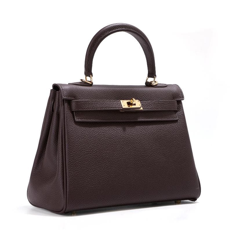 Togo Top Layer Cowhide Armpit Bag Women's High-end Sense Niche Genuine Leather Women's Bag Handbag Shoulder Bag Crossbody Bag 28CM+shoulder strap