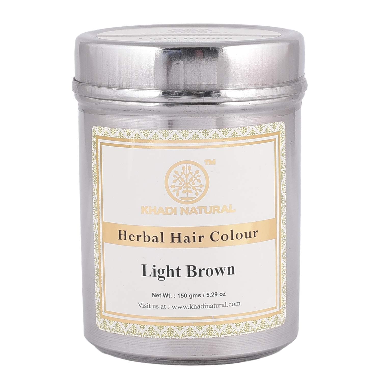 Natural hair dye Light brown (150 g), Herbal Hair Color Light Brown Khadi Natural 18.90625