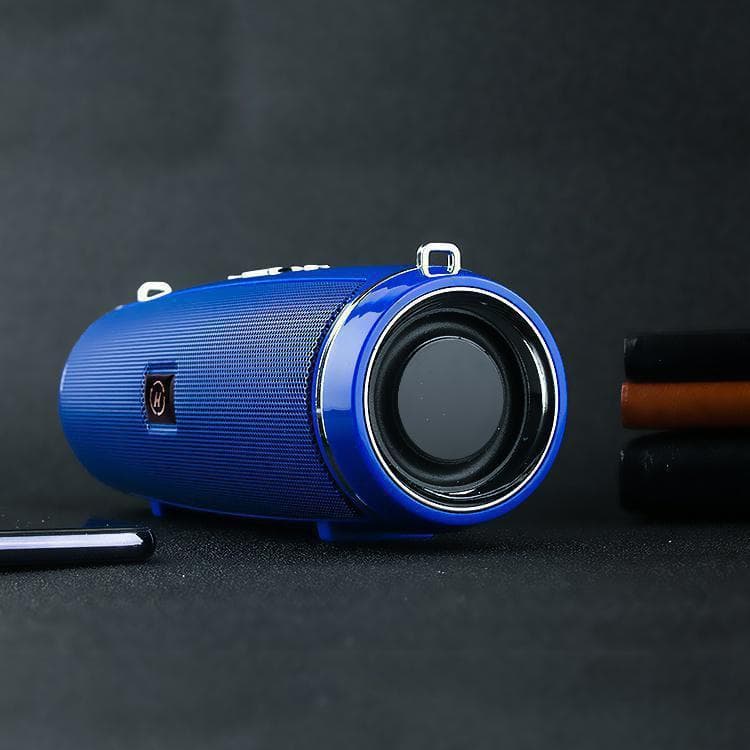 2023 New Clear Stereo Professional IPX7 Waterproof Outdoor HIFI Pillar Speaker Wireless Bluetooth Speaker blue