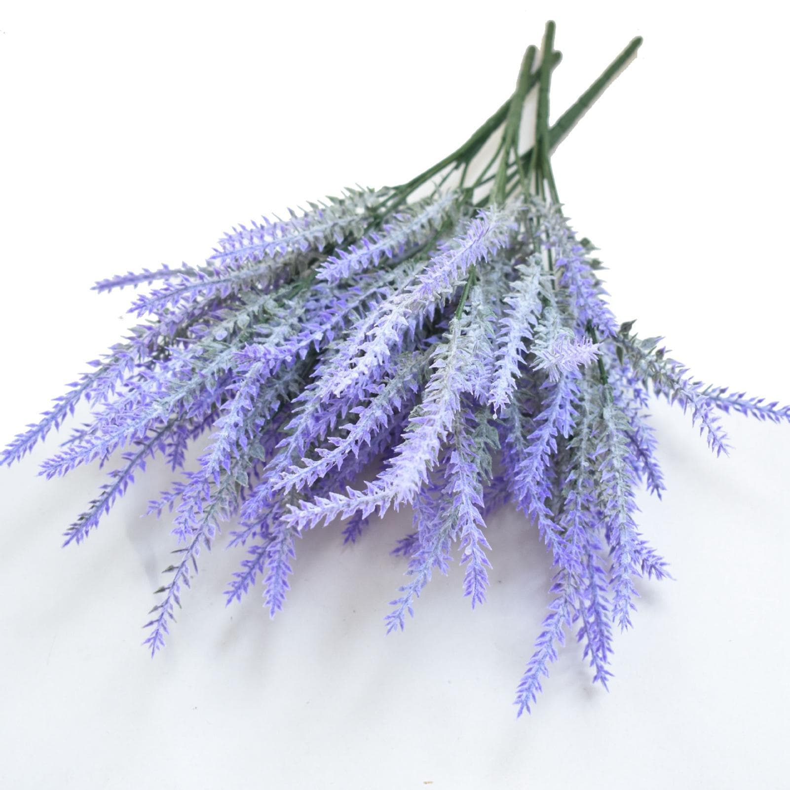 Plastic Artificial Lavender Flowers Odorless Realistic Fake Lavender for Scene Decoration Wedding purple